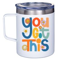 State Testing Day Motivational Teacher Groovy You Got This 12oz Stainless Steel Coffee Mug