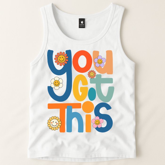 State Testing Day Motivational Teacher Groovy You Got This Tank Top