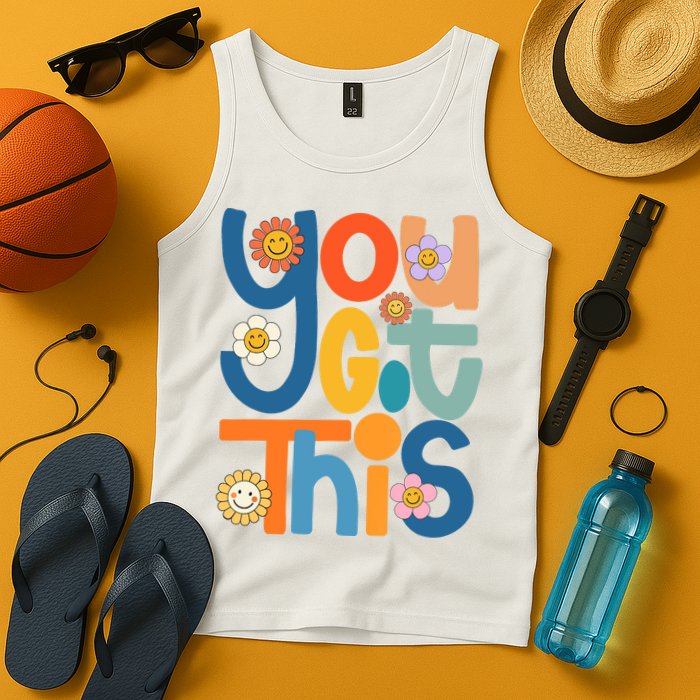 State Testing Day Motivational Teacher Groovy You Got This Tank Top