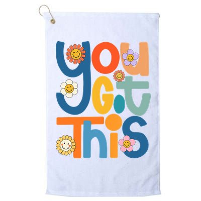 State Testing Day Motivational Teacher Groovy You Got This Golf Towel