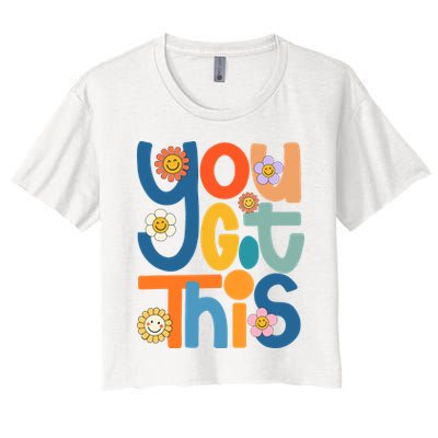 State Testing Day Motivational Teacher Groovy You Got This Crop Top