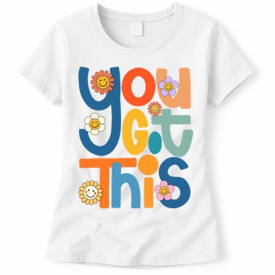 State Testing Day Motivational Teacher Groovy You Got This Womens T-Shirt