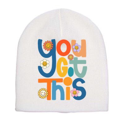 State Testing Day Motivational Teacher Groovy You Got This Short Acrylic Beanie