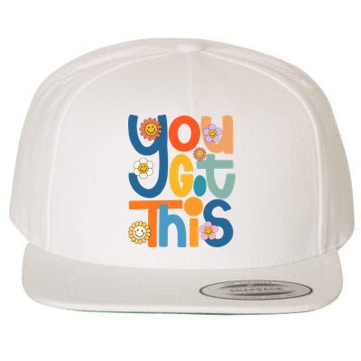 State Testing Day Motivational Teacher Groovy You Got This Wool Snapback Cap