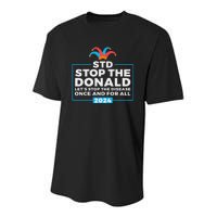 Stop The Donald Anti Trump Democrat Voter Youth Performance Sprint T-Shirt