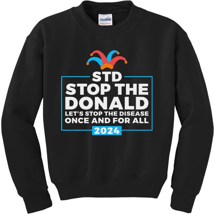 Stop The Donald Anti Trump Democrat Voter Kids Sweatshirt