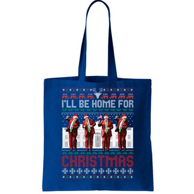 Santa Trump Dance ILl Be Home For Christmas Ugly Great Gift Tote Bag