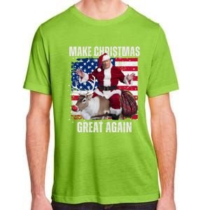 Santa Trump Dance Make Christmas Great Again Ugly Gift Adult ChromaSoft Performance T-Shirt