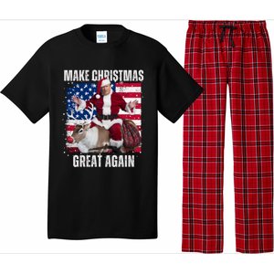 Santa Trump Dance Make Christmas Great Again Ugly Gift Pajama Set