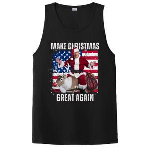 Santa Trump Dance Make Christmas Great Again Ugly Gift PosiCharge Competitor Tank