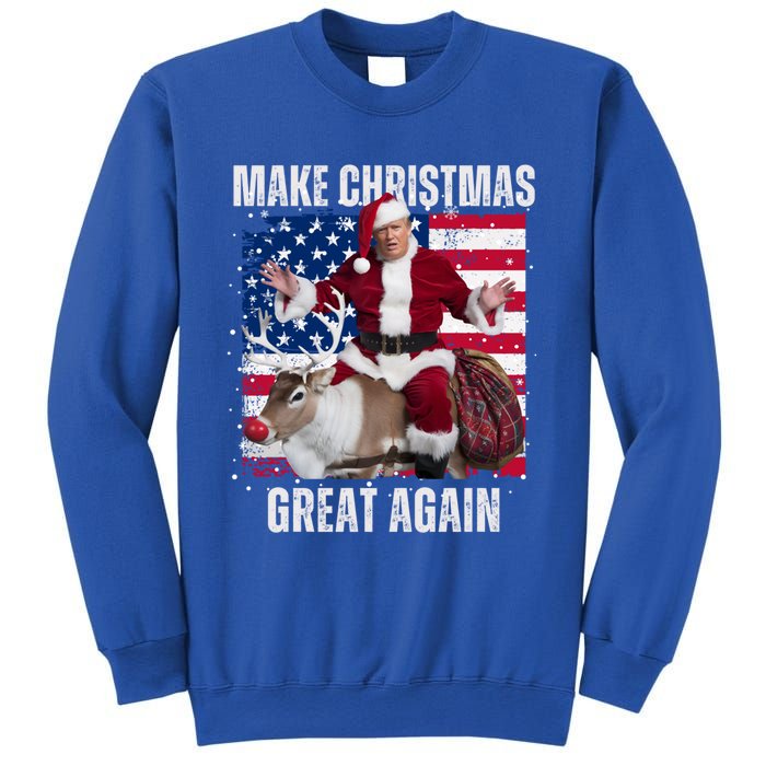 Santa Trump Dance Make Christmas Great Again Ugly Gift Sweatshirt