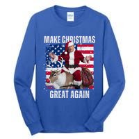 Santa Trump Dance Make Christmas Great Again Ugly Gift Tall Long Sleeve T-Shirt