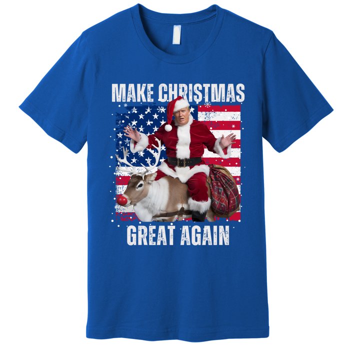 Santa Trump Dance Make Christmas Great Again Ugly Gift Premium T-Shirt