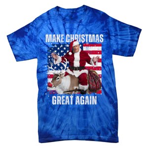 Santa Trump Dance Make Christmas Great Again Ugly Gift Tie-Dye T-Shirt