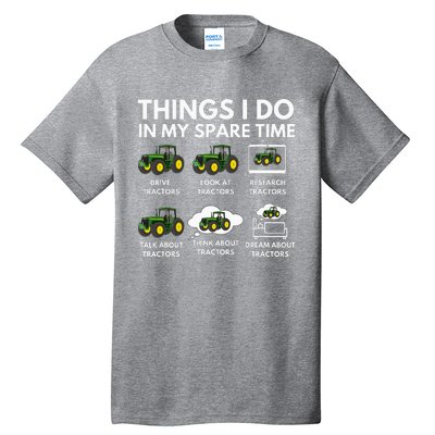 Spare Time Delights Farmer & Farming Gift Tall T-Shirt