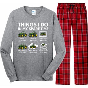 Spare Time Delights Farmer & Farming Gift Long Sleeve Pajama Set