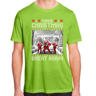 Santa Trump Dance Make Christmas Great Again Ugly Cool Gift Adult ChromaSoft Performance T-Shirt