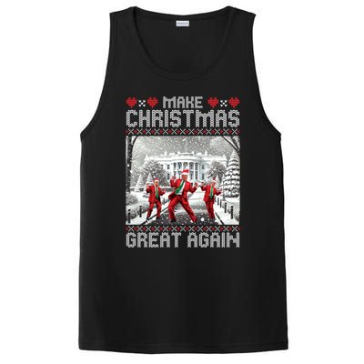 Santa Trump Dance Make Christmas Great Again Ugly Cool Gift PosiCharge Competitor Tank