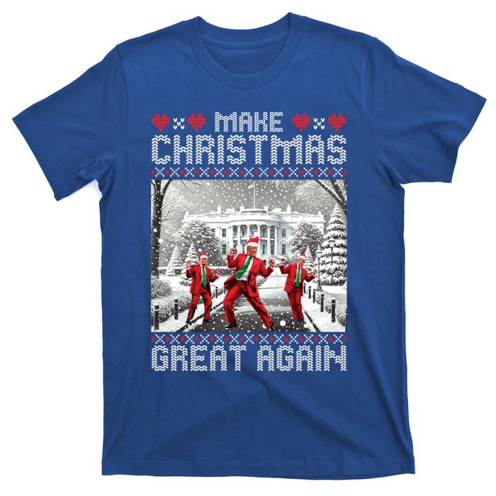 Santa Trump Dance Make Christmas Great Again Ugly Cool Gift T-Shirt