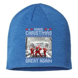 Santa Trump Dance Make Christmas Great Again Ugly Cool Gift Sustainable Beanie