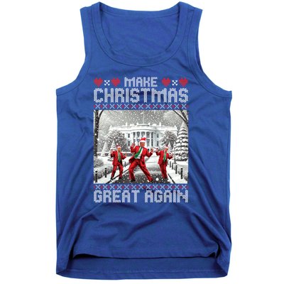 Santa Trump Dance Make Christmas Great Again Ugly Cool Gift Tank Top