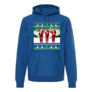 Santa Trump Dance Make Christmas Great Again Ugly Cute Gift Premium Hoodie