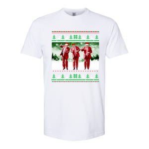 Santa Trump Dance Make Christmas Great Again Ugly Cute Gift Softstyle CVC T-Shirt