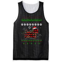 Scottish Terrier Dog Funny Xmas Ugly Sweater Christmas Light Mesh Reversible Basketball Jersey Tank