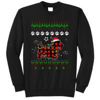 Scottish Terrier Dog Funny Xmas Ugly Sweater Christmas Light Tall Sweatshirt