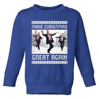 Santa Trump Dance Make Christmas Great Again Ugly Cute Gift Toddler Sweatshirt