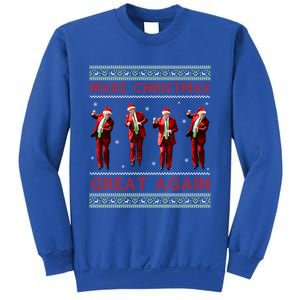 Santa Trump Dance Make Christmas Great Again Ugly Gift Sweatshirt