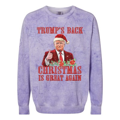 Santa Trump Dance Make Christmas Great Again Ugly Colorblast Crewneck Sweatshirt