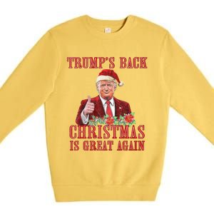 Santa Trump Dance Make Christmas Great Again Ugly Premium Crewneck Sweatshirt