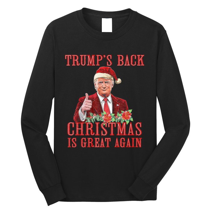 Santa Trump Dance Make Christmas Great Again Ugly Long Sleeve Shirt