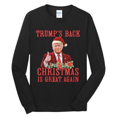 Santa Trump Dance Make Christmas Great Again Ugly Tall Long Sleeve T-Shirt