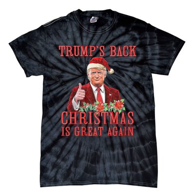 Santa Trump Dance Make Christmas Great Again Ugly Tie-Dye T-Shirt