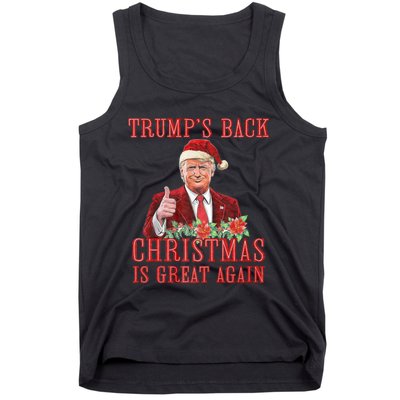 Santa Trump Dance Make Christmas Great Again Ugly Tank Top