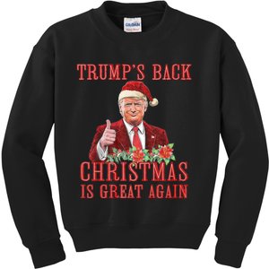 Santa Trump Dance Make Christmas Great Again Ugly Kids Sweatshirt