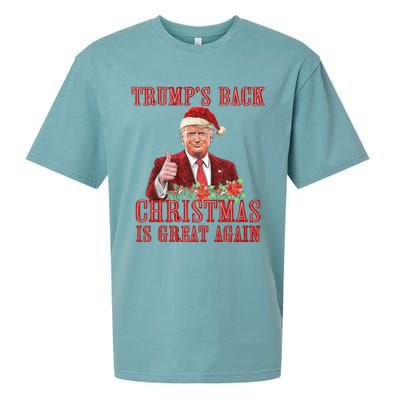 Santa Trump Dance Make Christmas Great Again Ugly Sueded Cloud Jersey T-Shirt