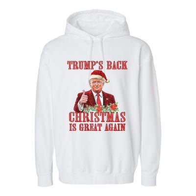 Santa Trump Dance Make Christmas Great Again Ugly Garment-Dyed Fleece Hoodie