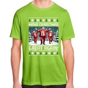 Santa Trump Dance Make Christmas Great Again Ugly Gift Adult ChromaSoft Performance T-Shirt