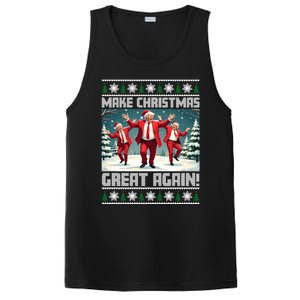 Santa Trump Dance Make Christmas Great Again Ugly Gift PosiCharge Competitor Tank