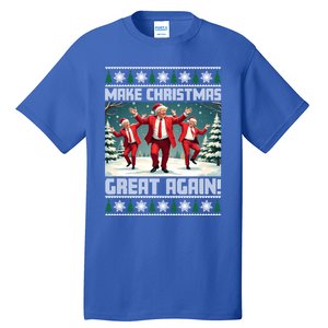 Santa Trump Dance Make Christmas Great Again Ugly Gift Tall T-Shirt