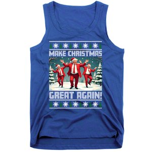 Santa Trump Dance Make Christmas Great Again Ugly Gift Tank Top