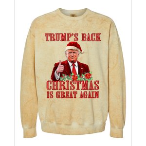 Santa Trump Dance Make Christmas Great Again Ugly Sweater Colorblast Crewneck Sweatshirt