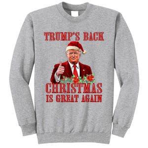 Santa Trump Dance Make Christmas Great Again Ugly Sweater Tall Sweatshirt