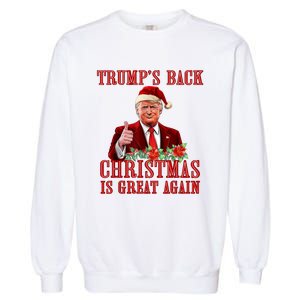 Santa Trump Dance Make Christmas Great Again Ugly Sweater Garment-Dyed Sweatshirt