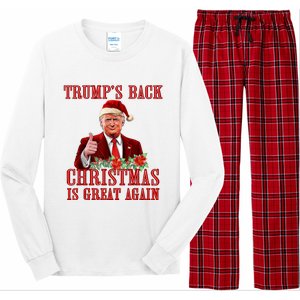 Santa Trump Dance Make Christmas Great Again Ugly Sweater Long Sleeve Pajama Set