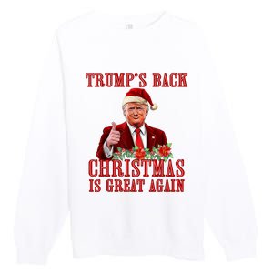 Santa Trump Dance Make Christmas Great Again Ugly Sweater Premium Crewneck Sweatshirt