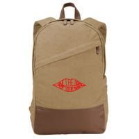 Save The Drama For Your Mama Lips Funny Cotton Canvas Backpack